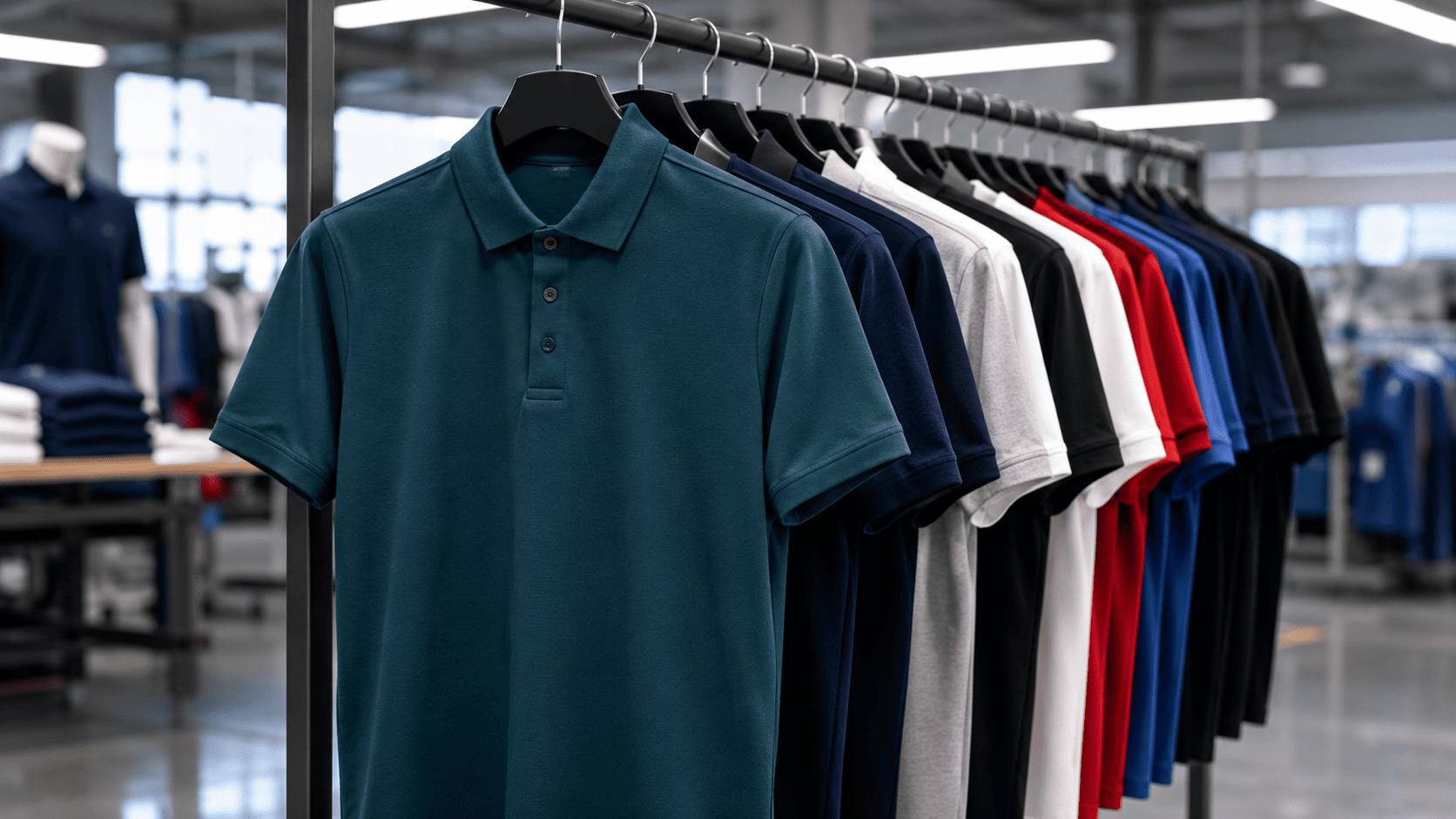 Corporate polo T-shirts and garments for branded business apparel