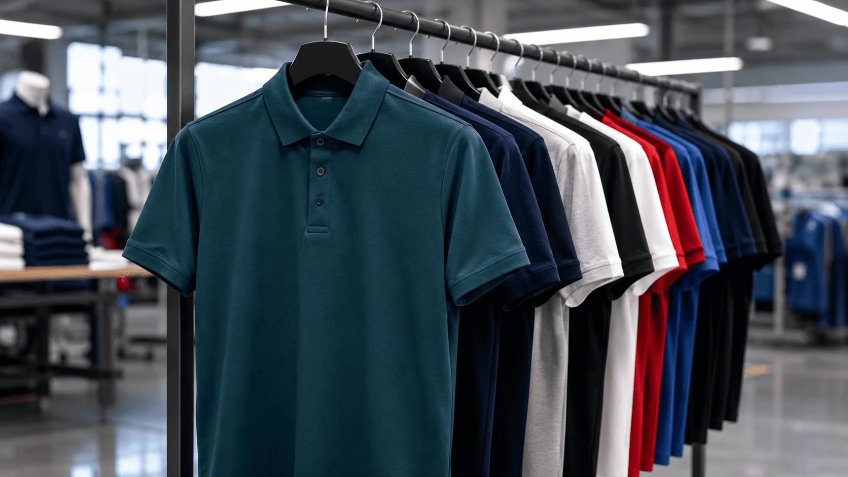 Corporate polo T-shirts and garments for branded business apparel