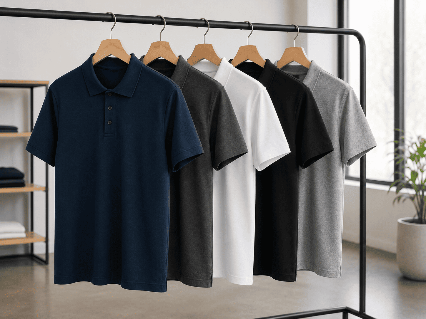 Corporate polo T-shirts for office and retail teams